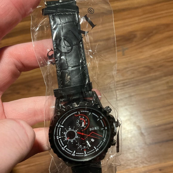 Black and Red Men\'s Watch SET